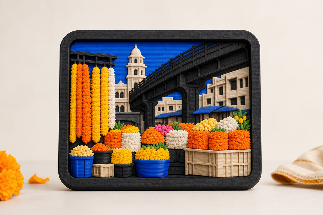 Dadar Flower Market Relief curated product listing image by Parallel Objects