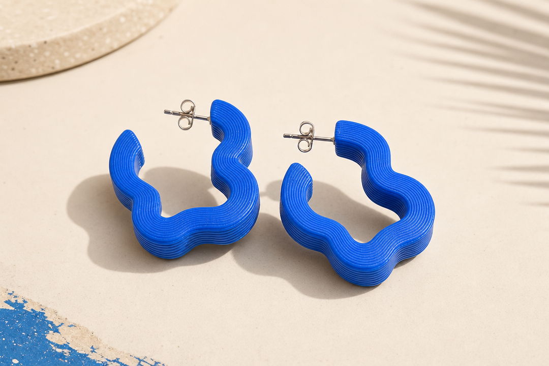 Juhu Wave Earrings curated product listing image by Parallel Objects