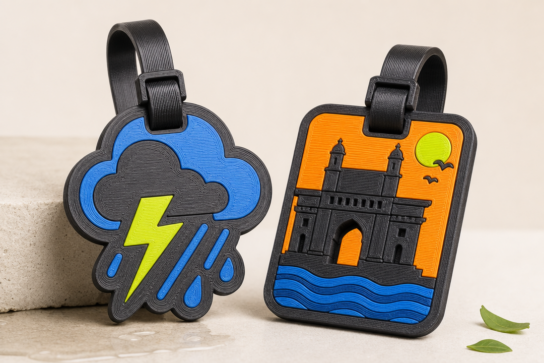 Monsoon Bag Tag Duo curated product listing image by Parallel Objects