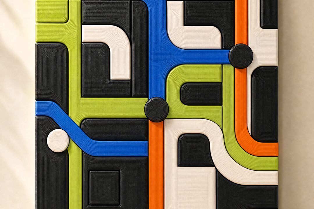 Mumbai Metro Wall Tile curated product listing image by Parallel Objects