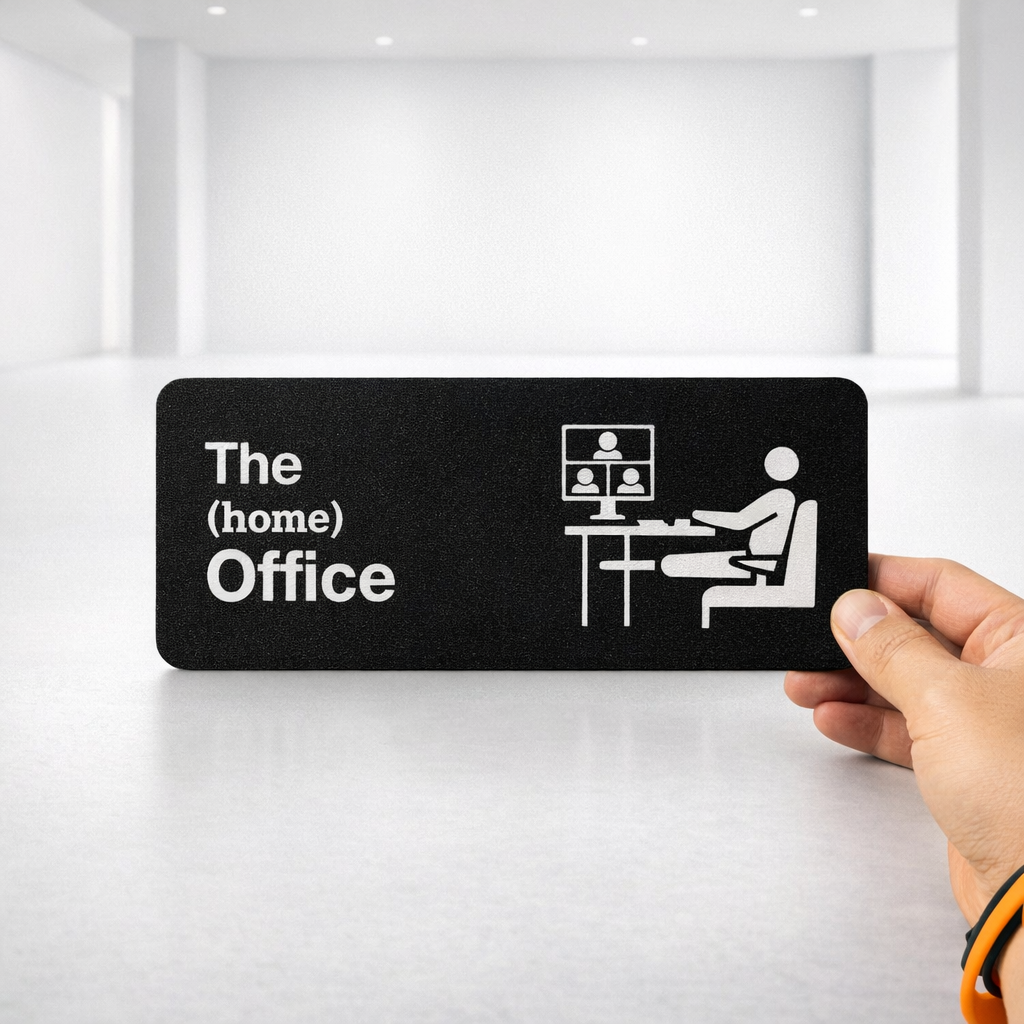 Work Mode Door Plaque product image